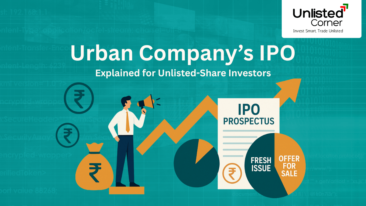 Urban Company’s IPO (₹1,900 crore) Explained for Unlisted-Share Investors