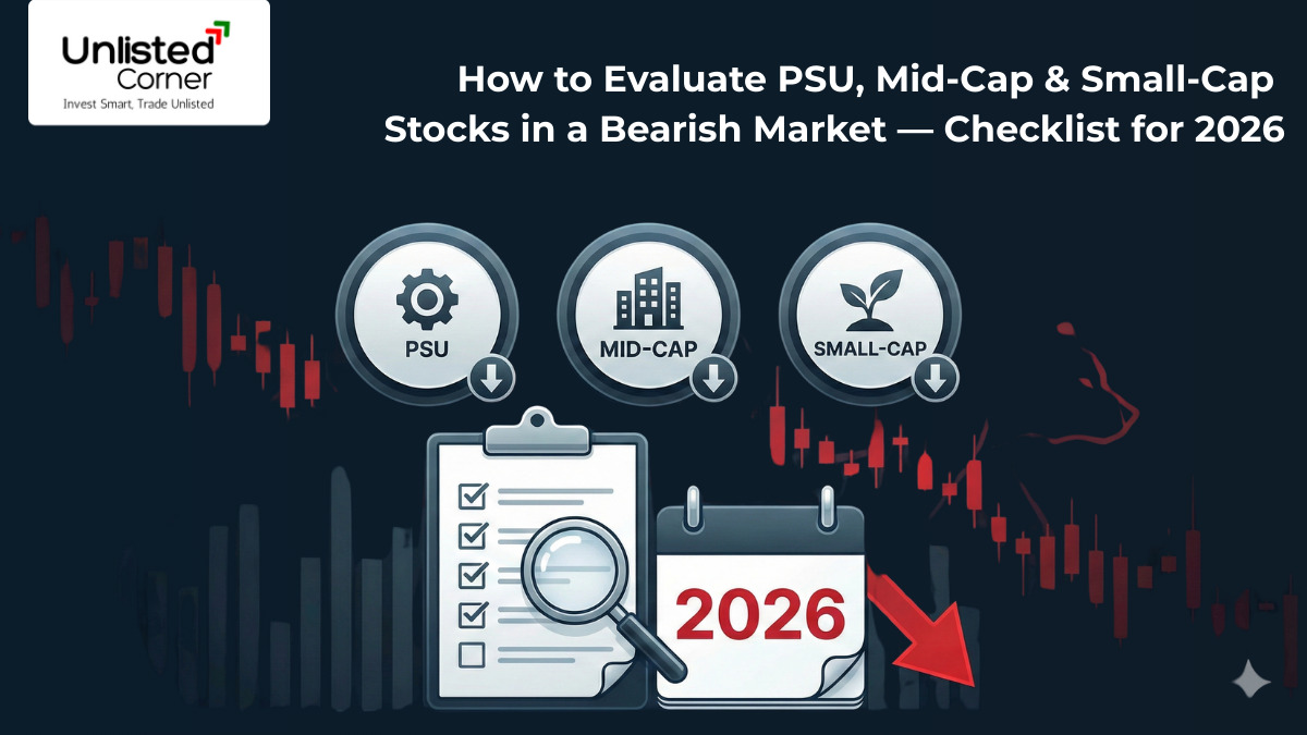 How to Evaluate PSU, Mid-Cap & Small-Cap Stocks in a Bearish Market — Checklist for 2026