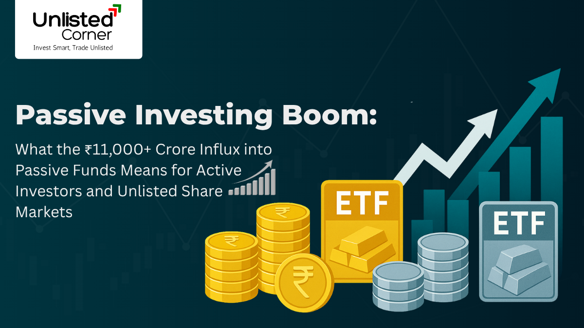 Passive Investing Boom: What the ₹11,000+ Crore Influx into Passive Funds Means for Active Investors and Unlisted Share Markets